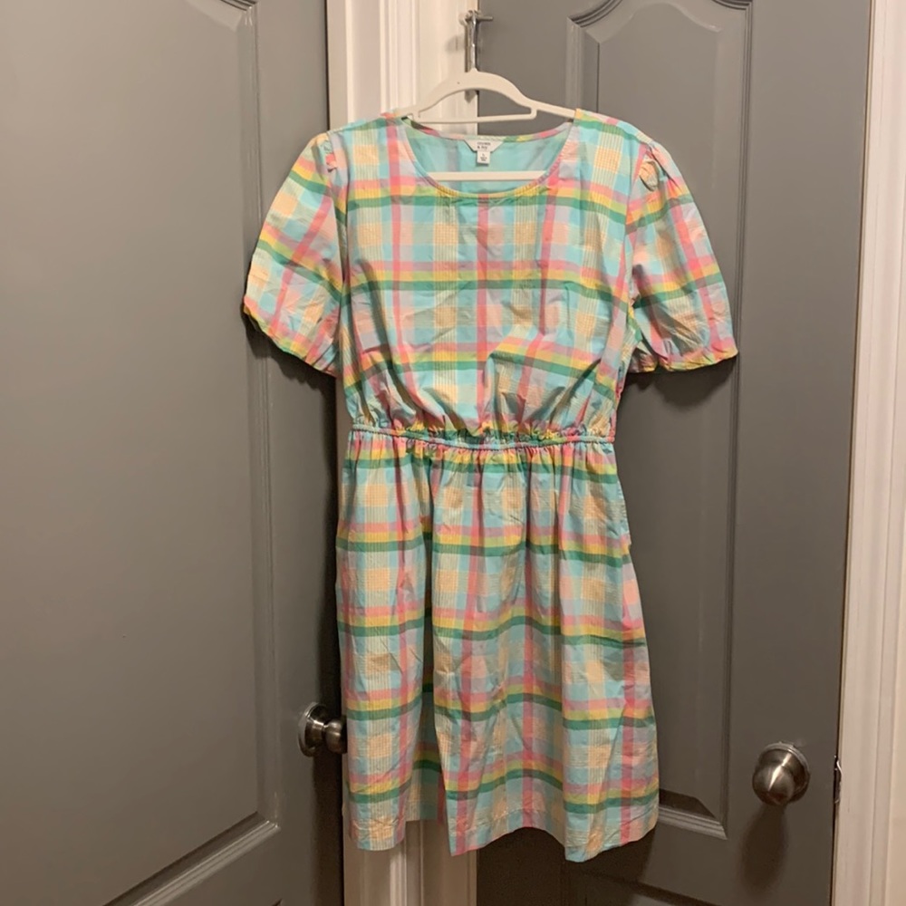 Crown and Ivy Dress with Puff Sleeves- Size L